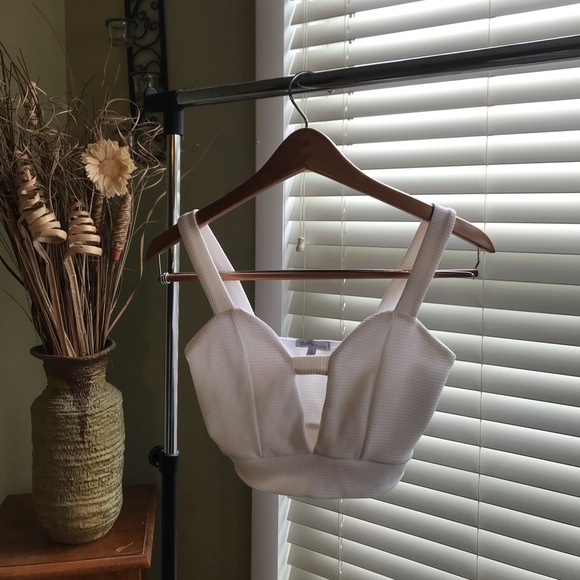 Charlotte Russe Tops - White Crop Top
